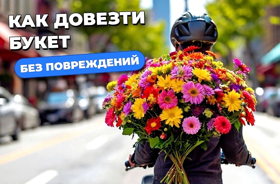Доставка цветов курьером: как довезти букет без повреждений