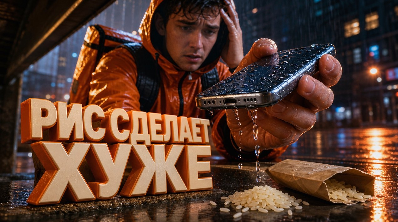 В разъём телефона попал дождь: что делать курьеру