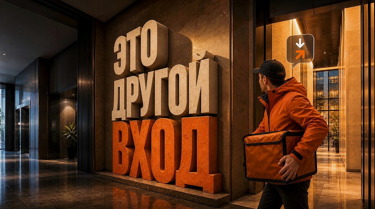 Клиент изменил этаж, когда курьер уже у дома. Он поднимется?