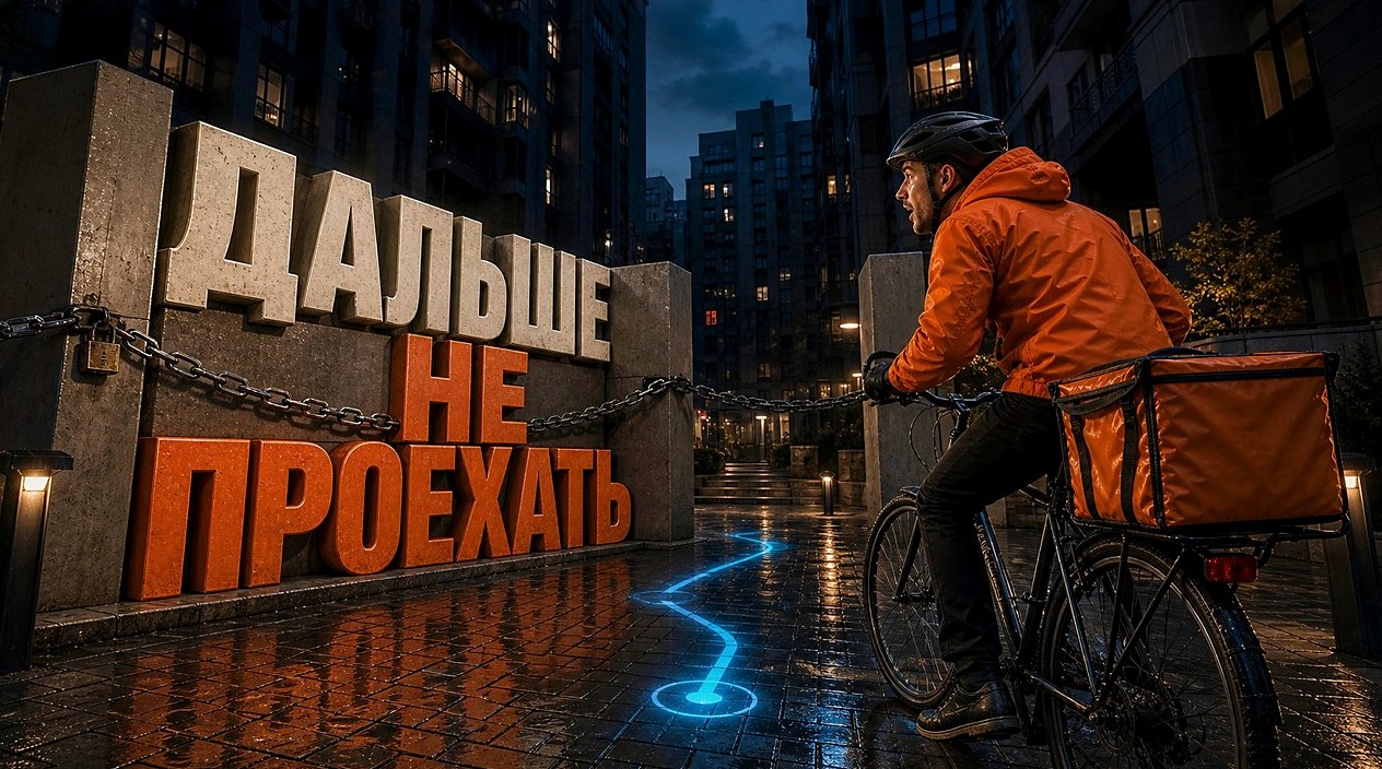 Навигатор ведёт во двор без проезда: что делать курьеру