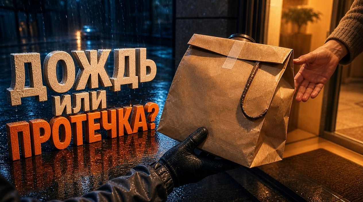 Пакет цел, а ручка мокрая. Что внутри пролилось?