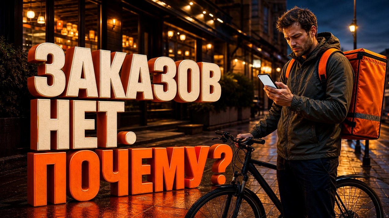 Вышел на линию, а заказов нет: что проверить курьеру