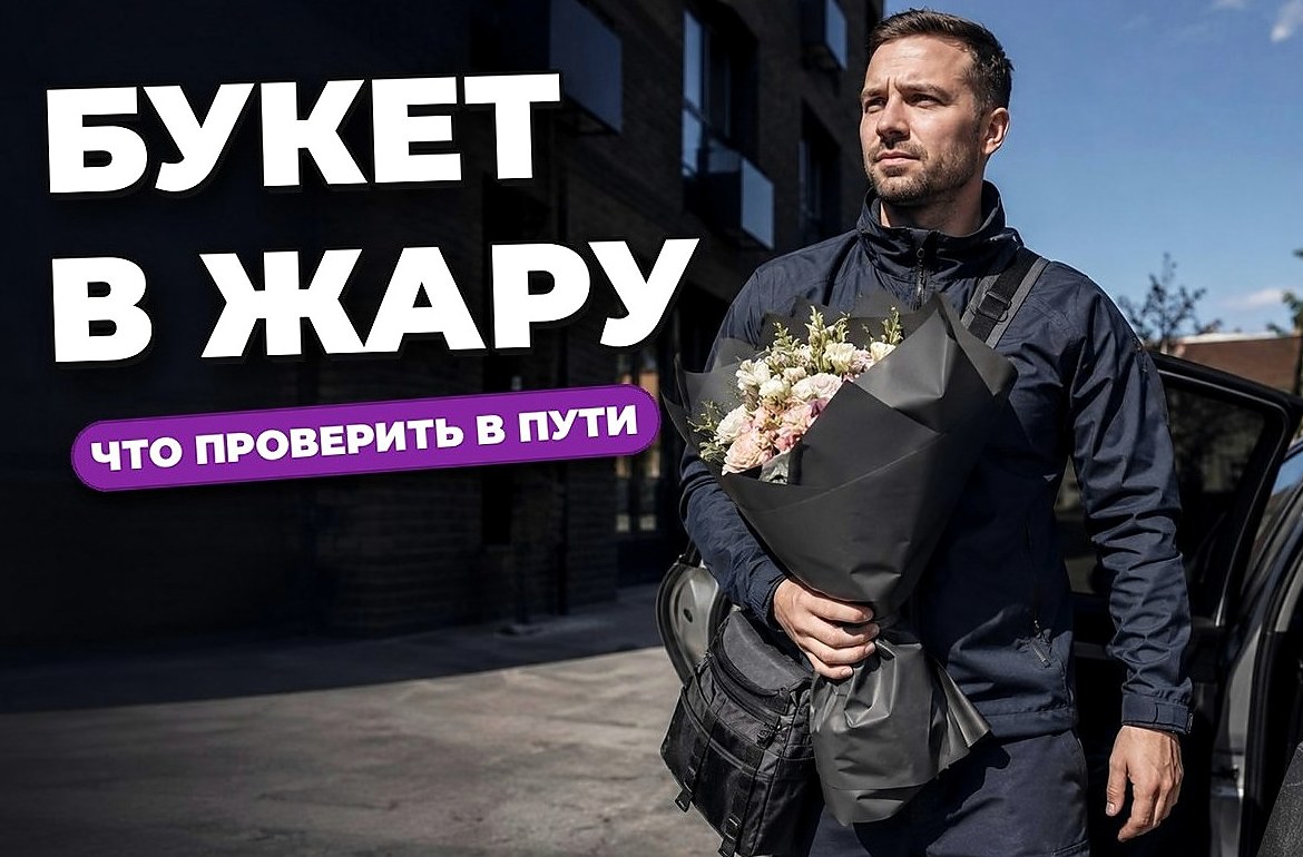 Как довезти букет в жаркую погоду