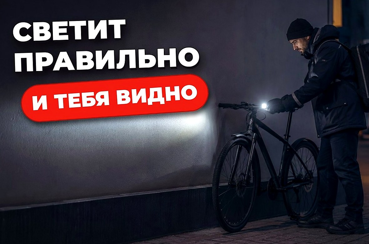 Как настроить свет на велосипеде курьера: фара, задний огонь и угол света