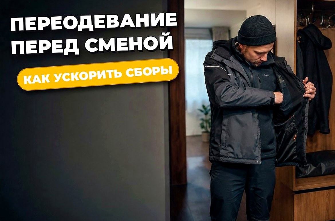 Как не терять время на переодевание перед сменой
