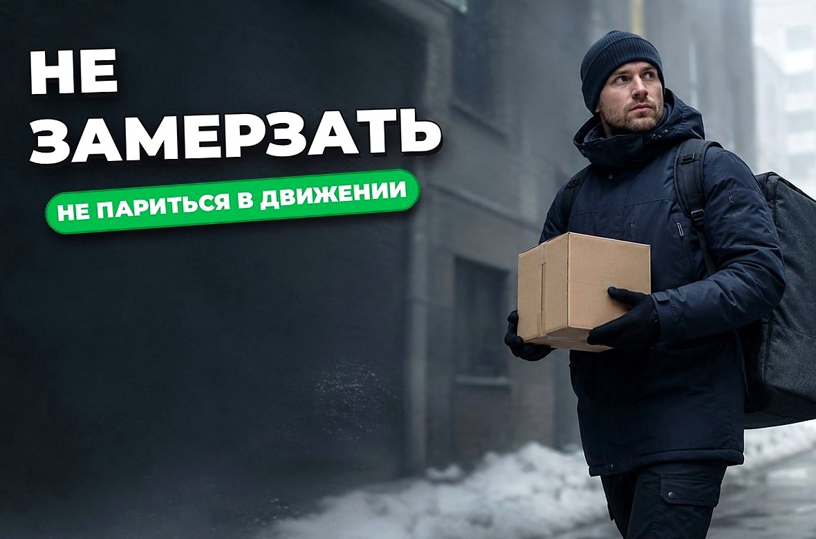 Как не мёрзнуть по пути между заказами курьеру
