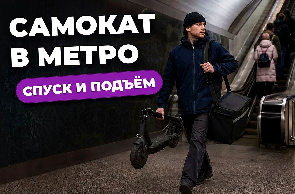 Как перевезти самокат в метро курьеру
