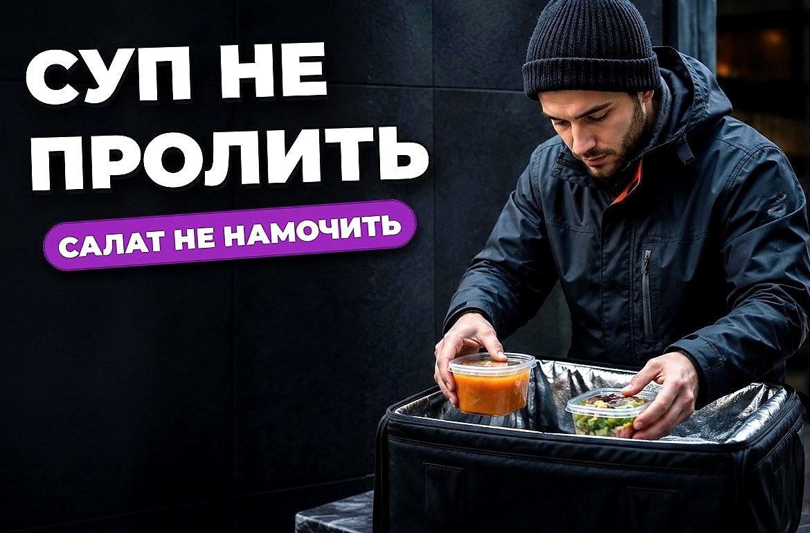 Как перевозить суп отдельно от салата