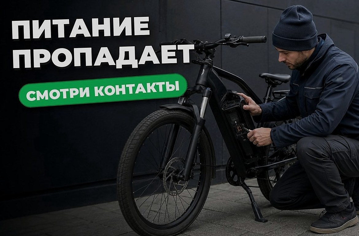 Как проверить контакты батареи электровелосипеда: если питание пропадает на ходу