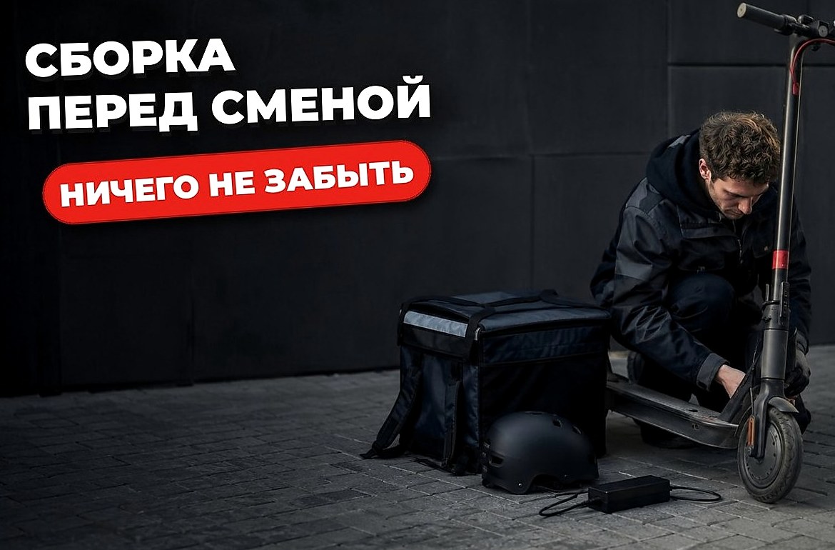 Как собирать самокат в дорогу курьеру