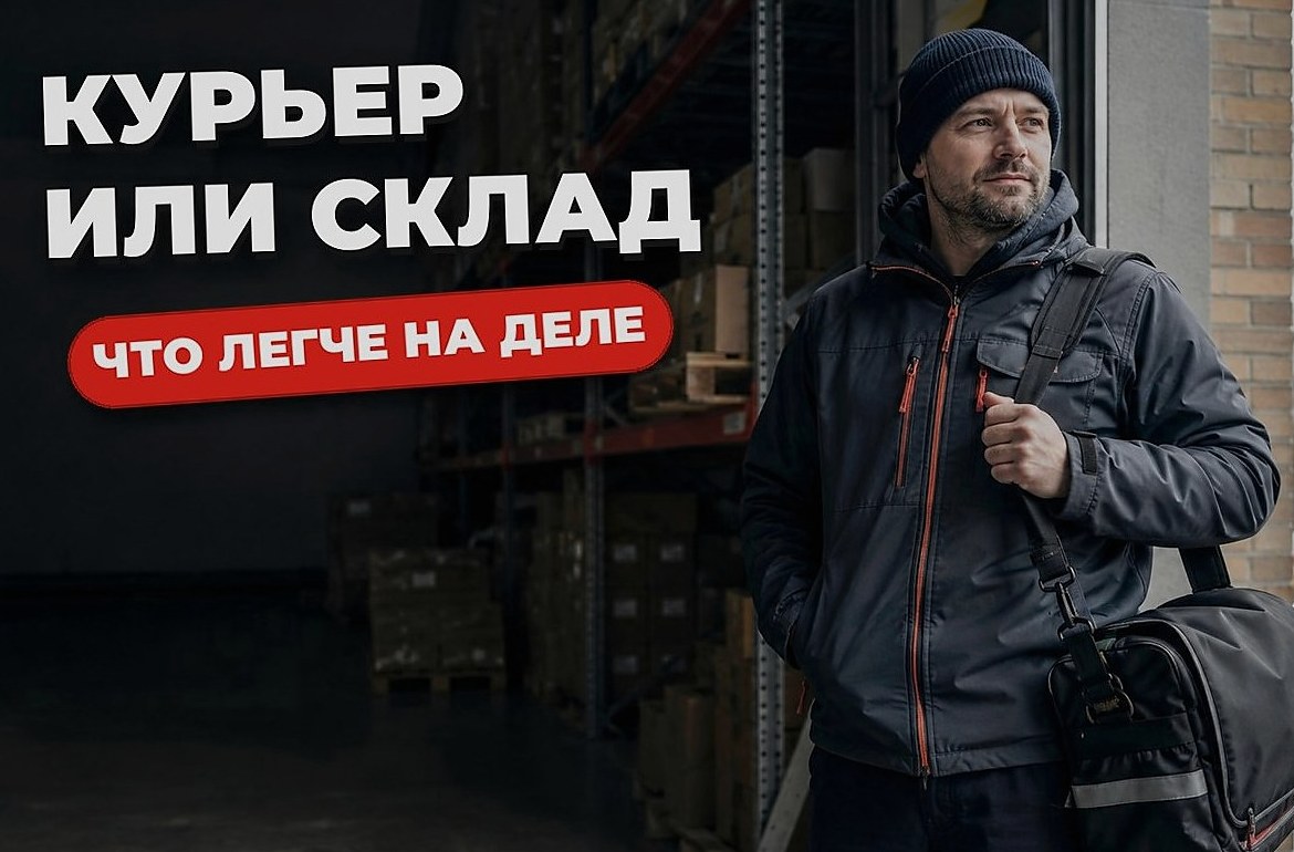 Курьер или склад: что легче по нагрузке и темпу