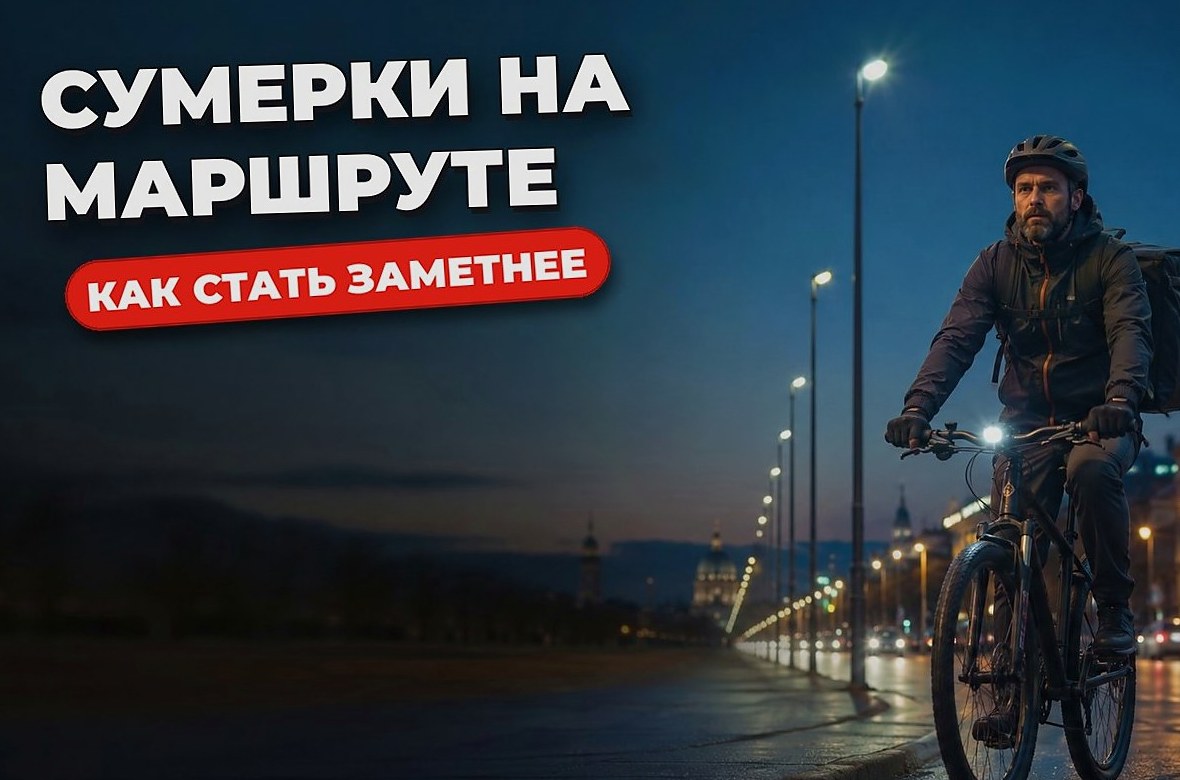 Курьер в сумерках: как усилить видимость на маршруте