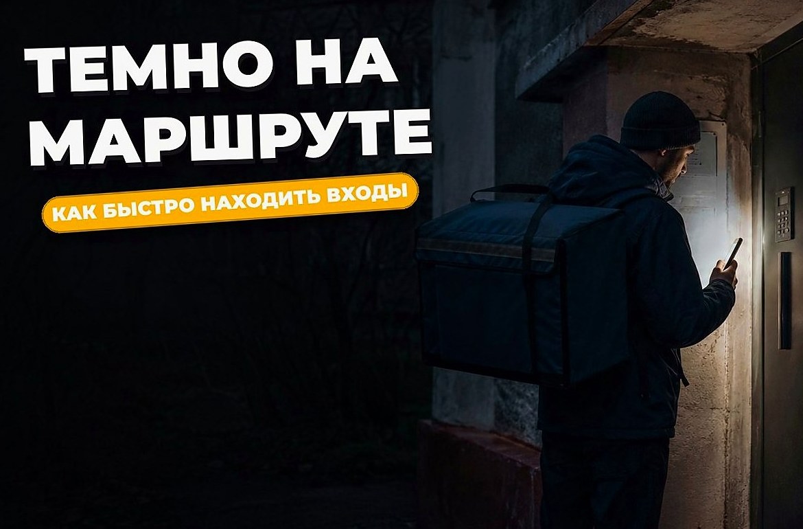 Курьер просит включить свет. Зачем, если адрес уже виден?