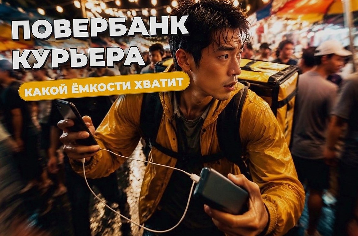 Повербанк для курьера: какая ёмкость нужна на смену