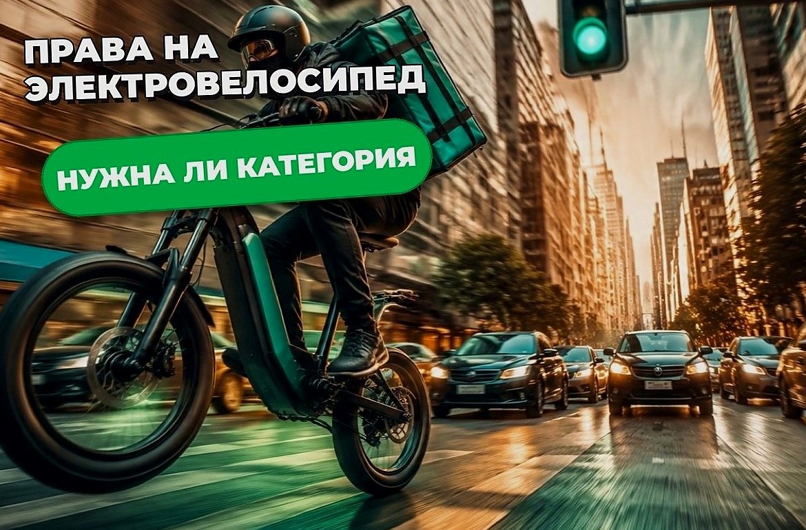 Права на электровелосипед: нужна ли категория курьеру