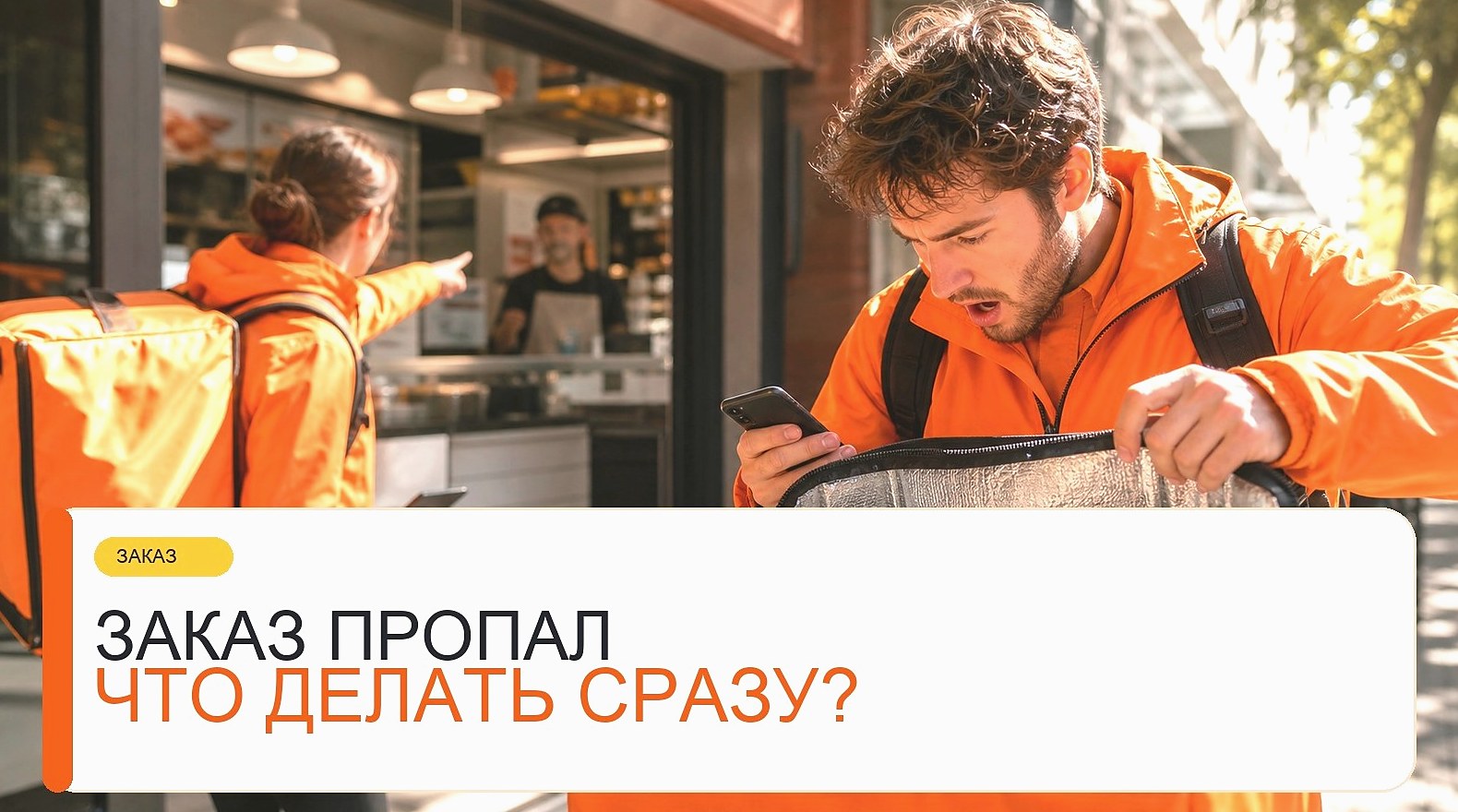 Пропал заказ в приложении курьера: что проверить сразу