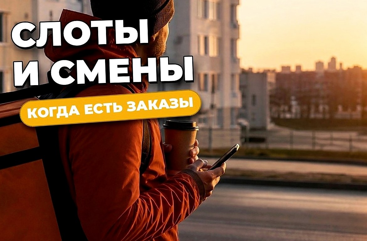 Слоты курьера сервисов доставки: свободные и плановые